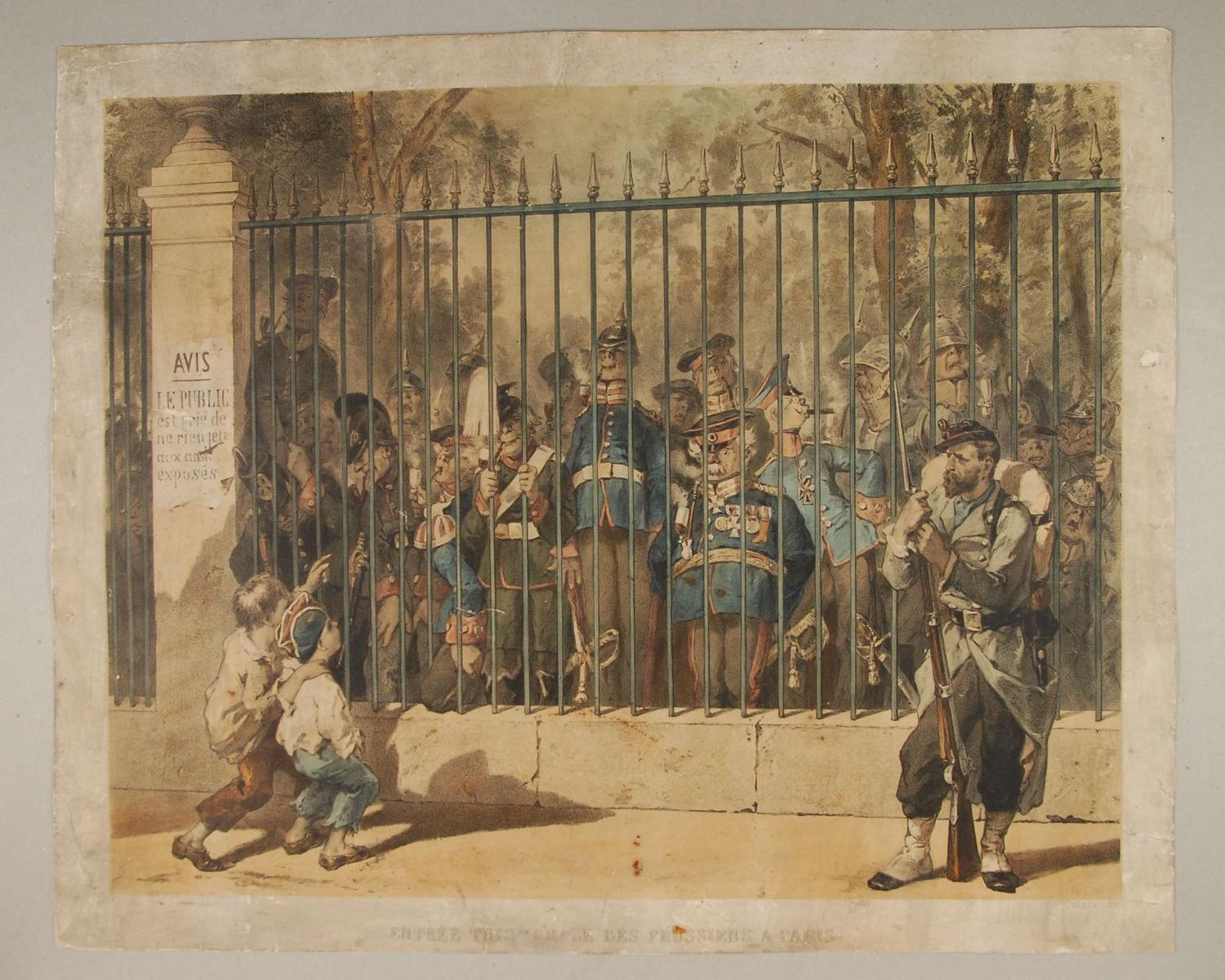 Entrée triomphale des Prussiens à Paris, Gilbert, 1880 vers