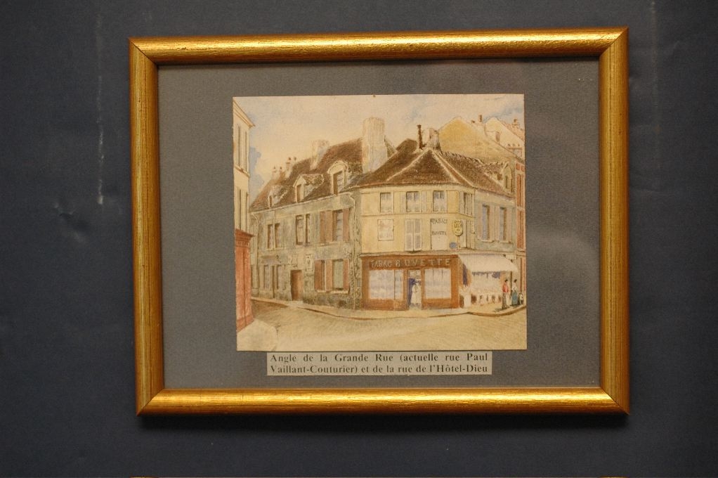 Angle de la Grande Rue (actuelle rue Paul Vaillant-Couturier) et de la rue de l’Hôtel-Dieu, Louis Boucher, 19e siècle