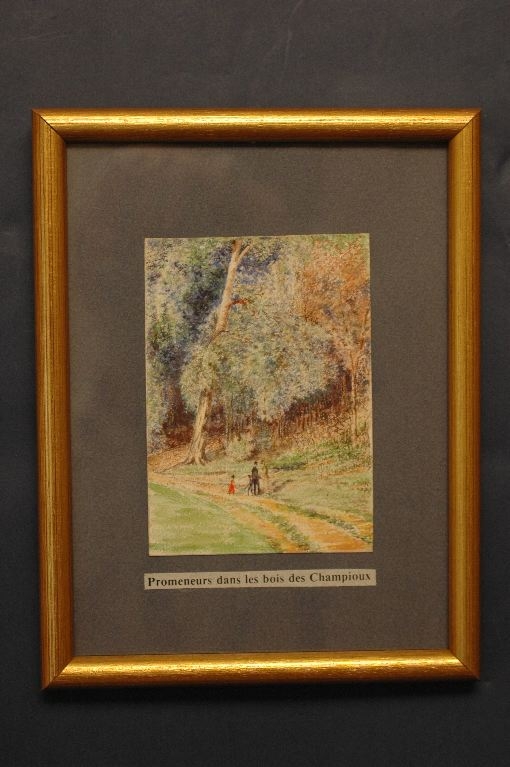 Promeneurs dans les bois des Champioux, Louis Boucher, 19e siècle