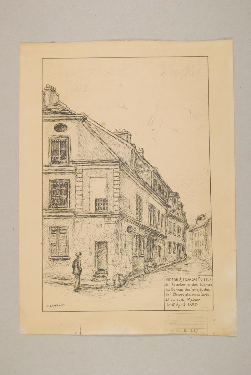 Maison natale de Victor Puiseux, angle rue du port - rue de la gare, Camille Lavernet, 1925 vers