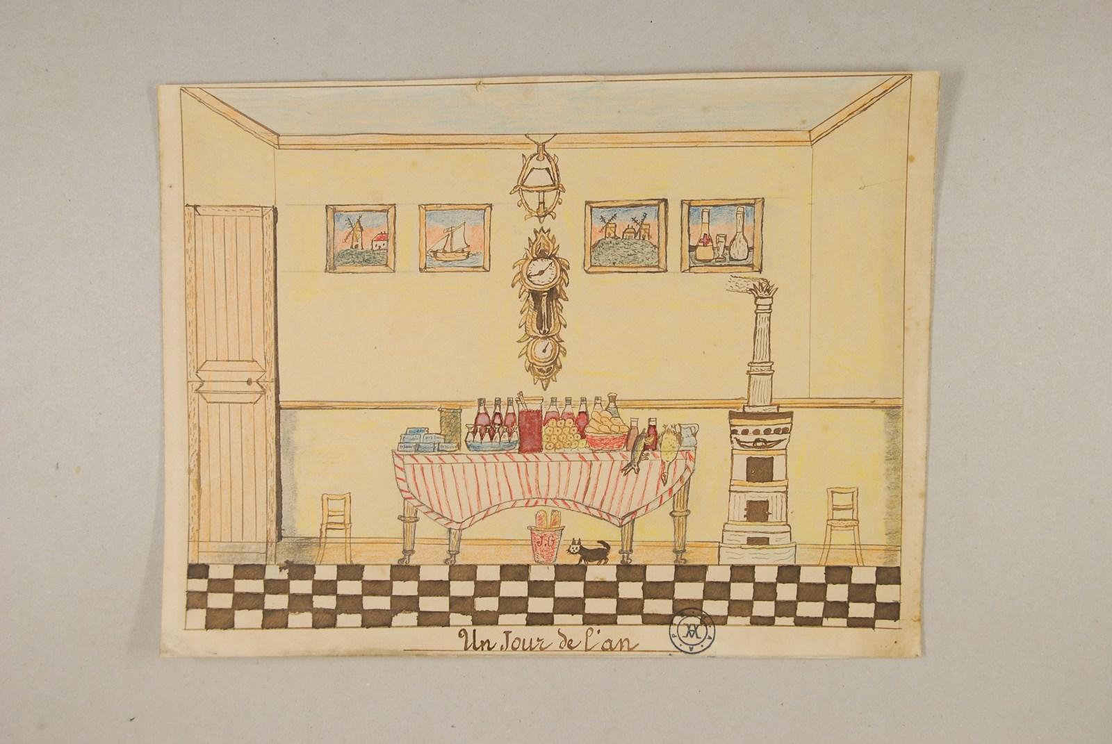 Un jour de l'an, Jules Gentil, 1929 avant