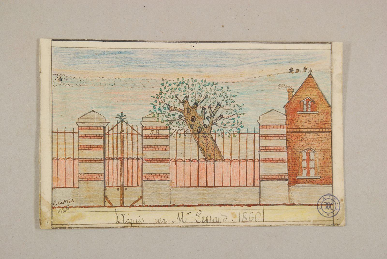 Pavillon acquis par M. Legrand en 1860, Jules Gentil, 1926