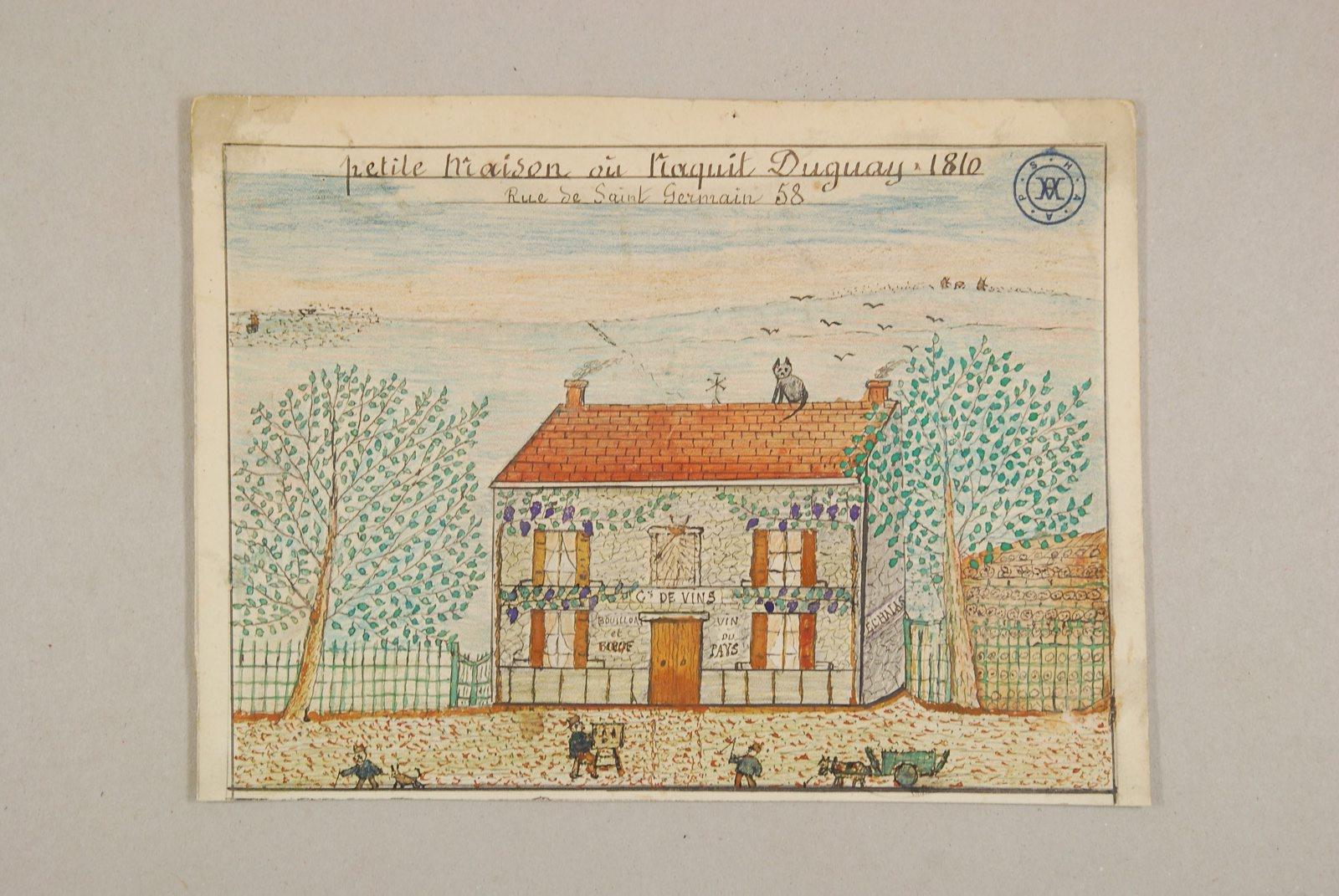 Petite maison où naquit Duguay, 1810 — Jules Gentil