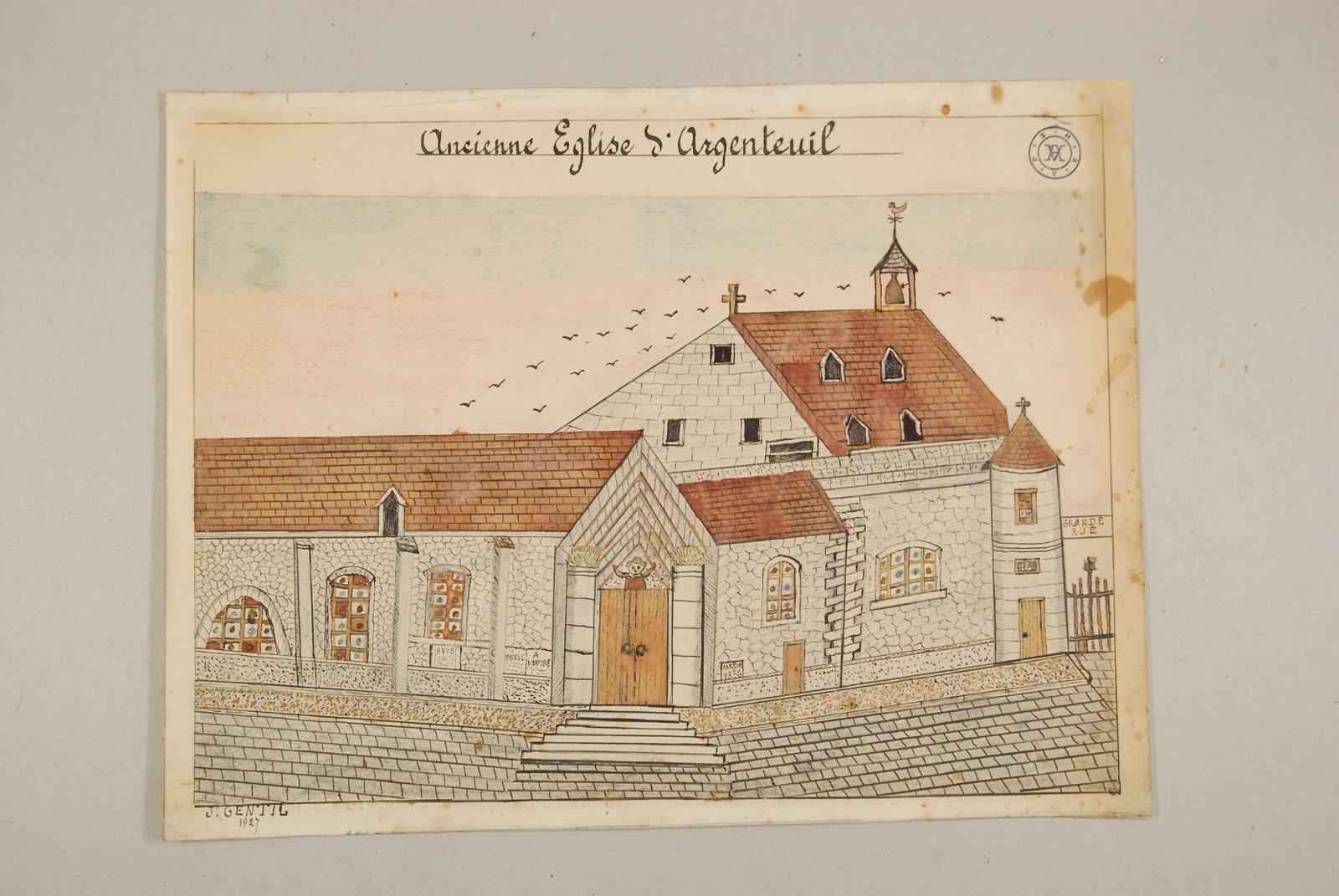 Ancienne église d'Argenteuil, Jules Gentil, 1927