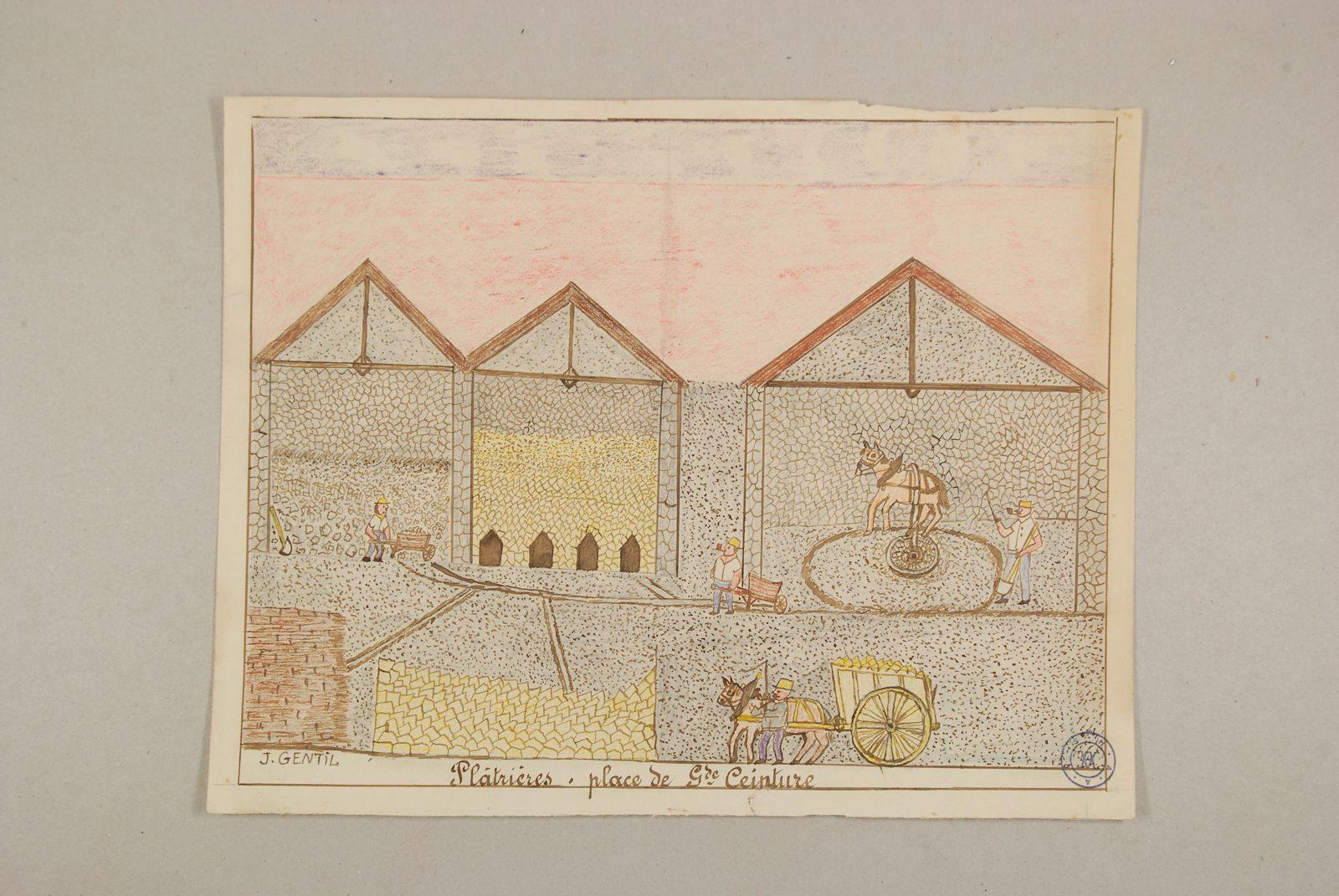 Plâtrières, place de la Grande Ceinture, Jules Gentil, 1929 avant