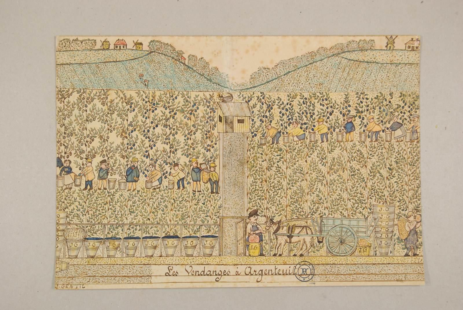 Les vendanges à Argenteuil, Jules Gentil, 1929 avant
