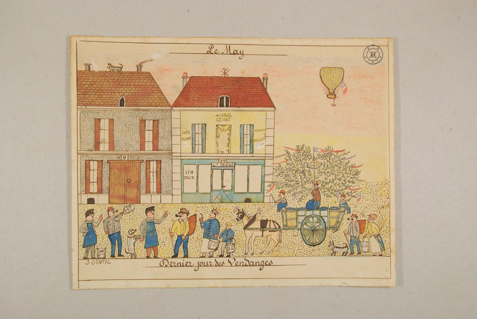 Le May, dernier jour des vendanges, Jules Gentil