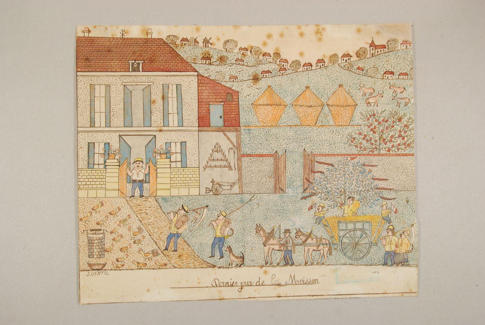 Dernier jour de la moisson, Jules Gentil, 1929 avant