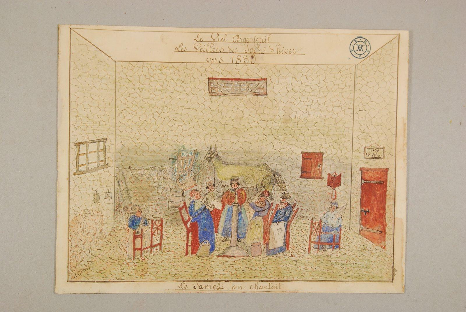 Veillée des soirs d'hiver, Jules Gentil, 1929 avant