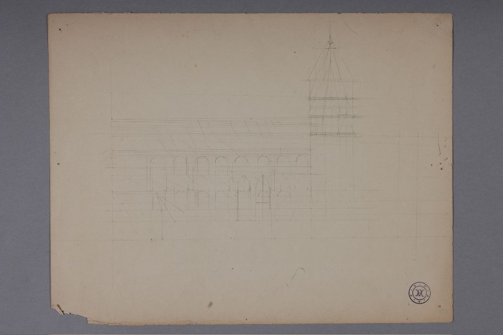 Croquis préparatoires, Louis Boucher, 1890,vers