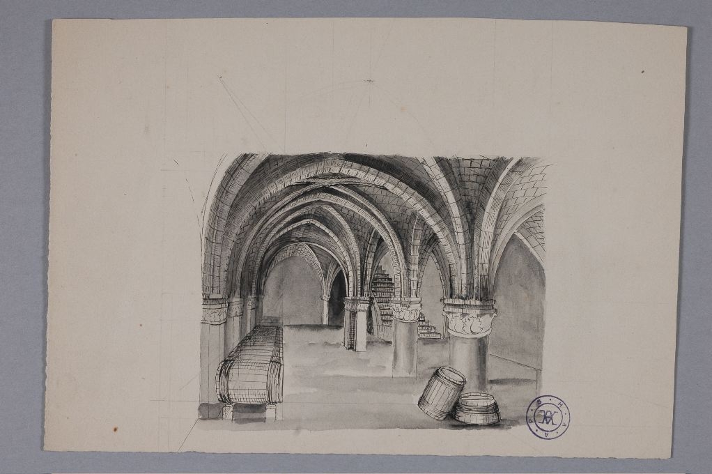 Coupe de la cave 14-16-18 rue de Traverse, Louis Boucher, 19e siècle