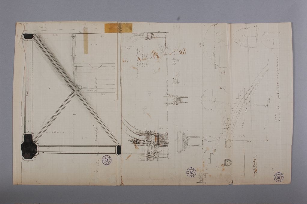 Croquis de cave, Louis Boucher, 19e siècle