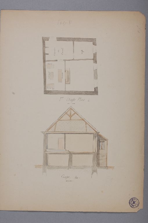 Salle de l’auditoire du Prieuré, Louis Boucher, 19e siècle