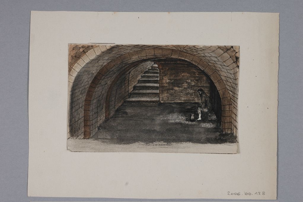 La geôle de l’auditoire du Prieuré, Louis ? Boucher, 19e siècle