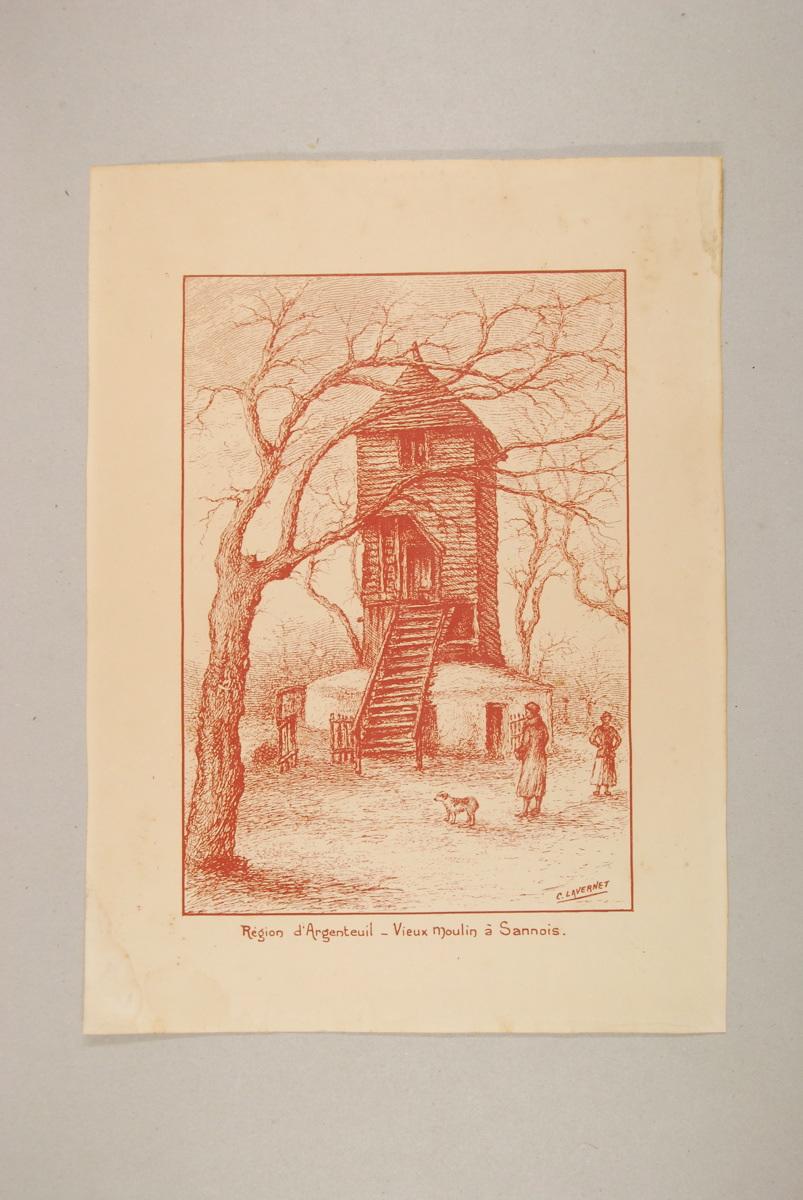 Région d'Argenteuil -Vieux moulin à Sannois, Camille Lavernet, 1925 vers