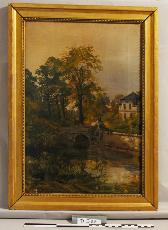 Les douves du château du Marais, Albert Robida, 1880