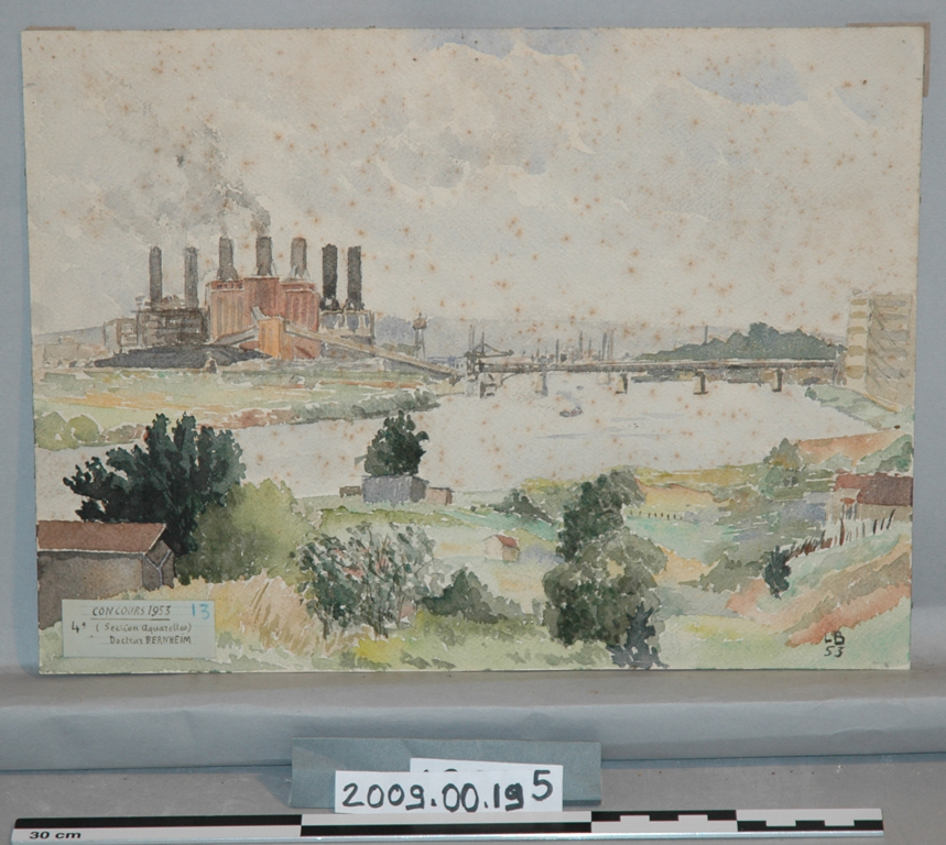 Pont du chemin de fer, L. Bernheim, 1953
