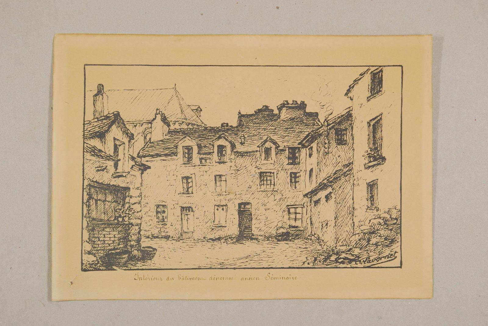 Intérieur du bâtiment dénommé ancien Séminaire., Camille Lavernet, 1930 vers