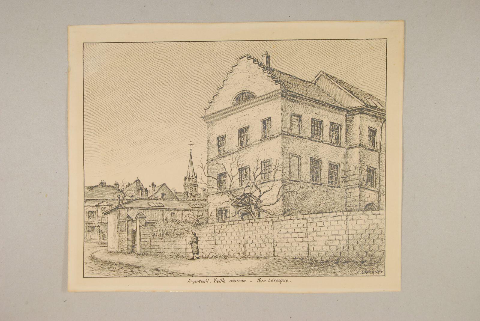 Argenteuil : vieille maison, Rue Levesque, Camille Lavernet, 1930 vers