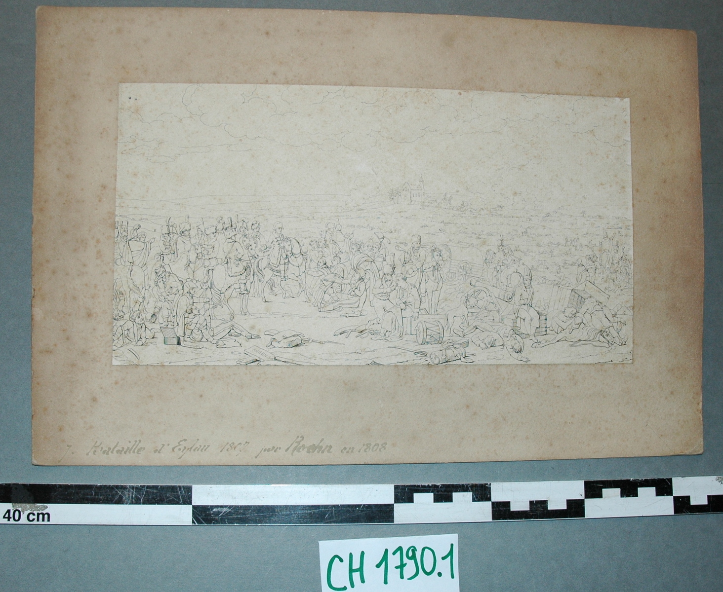 Bataille d’Eylau en 1807 par Roehn en 1808, Adolphe Roehn, 1808