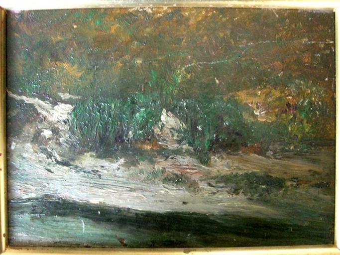 Berge d'un ruisseau 1870, Auguste Marie Boulard, 1870