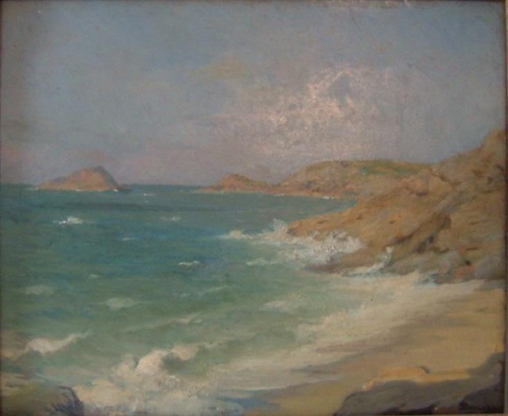 La côte à Rothéneuf, Bretagne, Emile Boulard, 4e quart 19e siècle, 1ère moitié 20e siècle