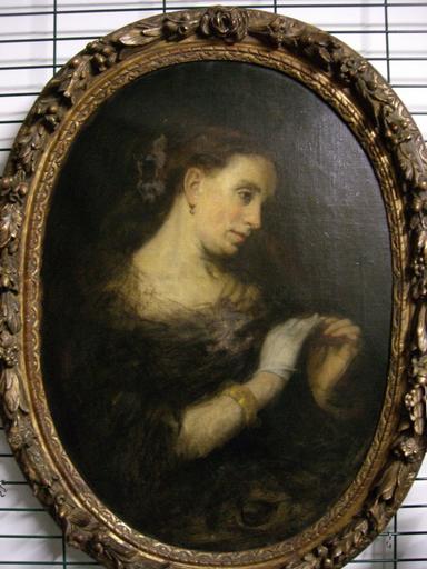 Portrait de l'épouse du peintre (Marguerite Laurence Deshayes), Auguste Marie Boulard, 2e moitié 19e siècle