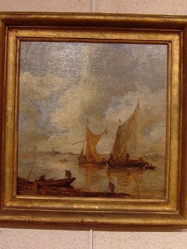 Copie d'une école hollandaise d'après Van Goyen_0