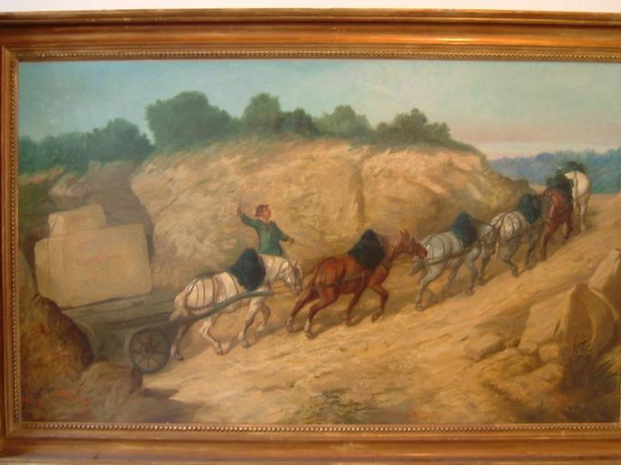 Carrières environs de L'Isle Adam, Charles de Luna, 19e siècle