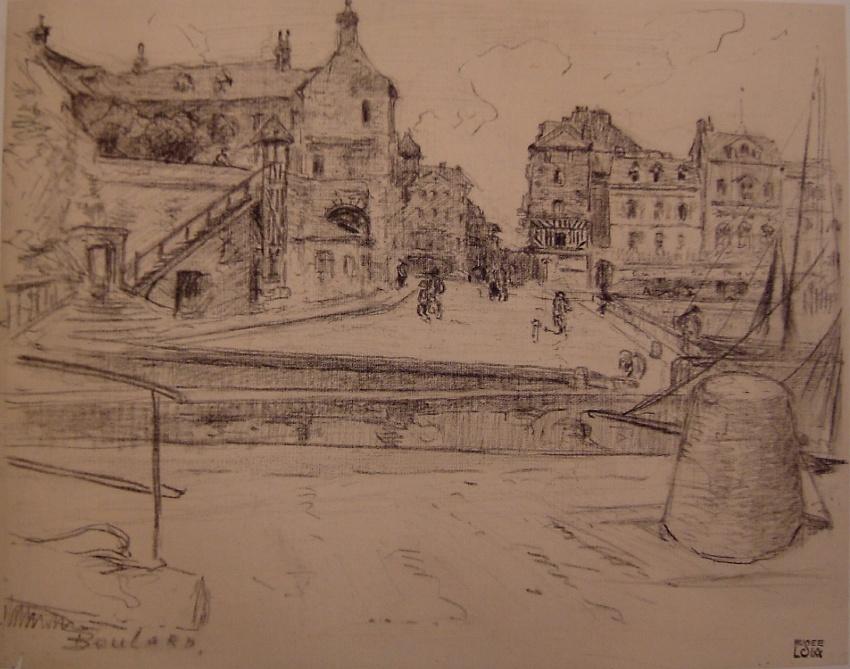 Honfleur ; la Lieutenance, Emile Boulard, 4e quart 19e siècle, 1ère moitié 20e siècle