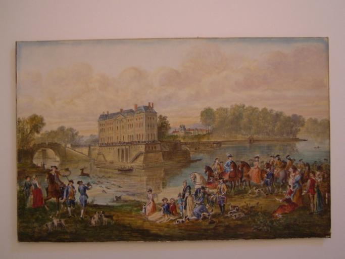 L'hallali devant le château de L'Isle Adam en 1766_0