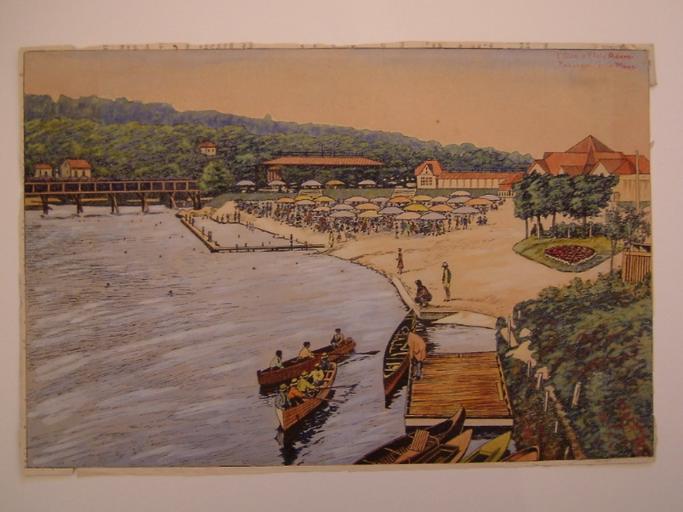 L'Oise à L'Isle Adam, panorama de la plage_0