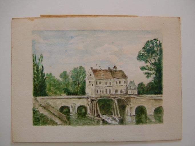 L'Isle Adam ; le Pont du Moulin_0