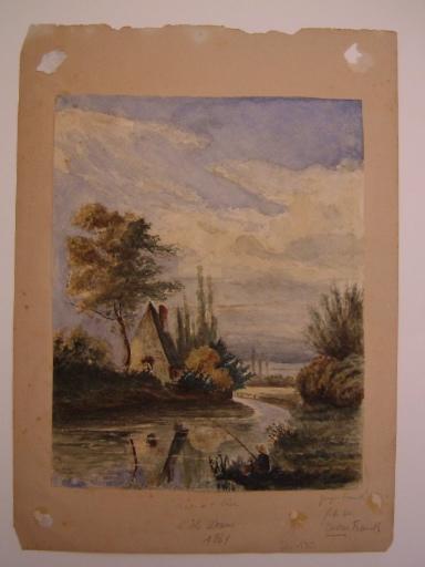 Chaumière au bord de l'Oise : L'Isle Adam 1869_0