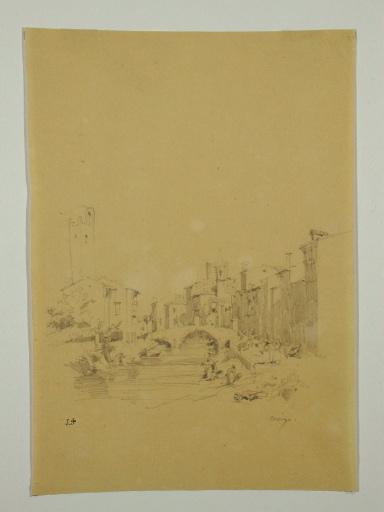 Lavandières à Rovigo, Jules-Romain Joyant, 19e siècle