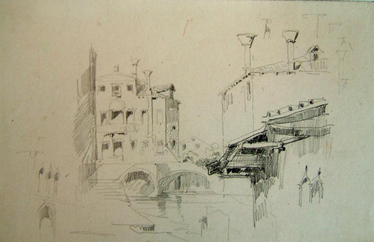 Canal à Venise, Jules-Romain Joyant, 19e siècle