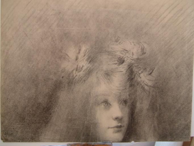 Visage jeune fille, James Tissot, 19e siècle