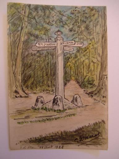 Carrefour Capitaine en forêt de L'Isle Adam, C Darras, 1928