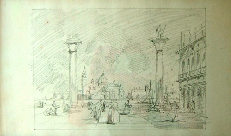 Venise, la Piazzetta San Marco, Jules-Romain Joyant, 19e siècle