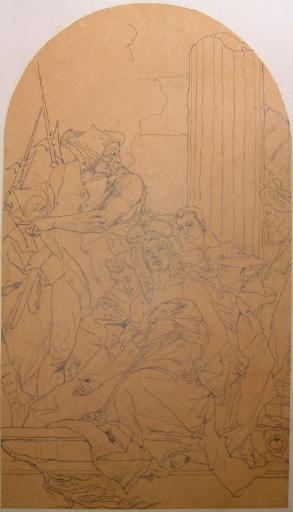 Le martyre de sainte Agathe (d'après Tiepolo), Jules-Romain Joyant, 19e siècle