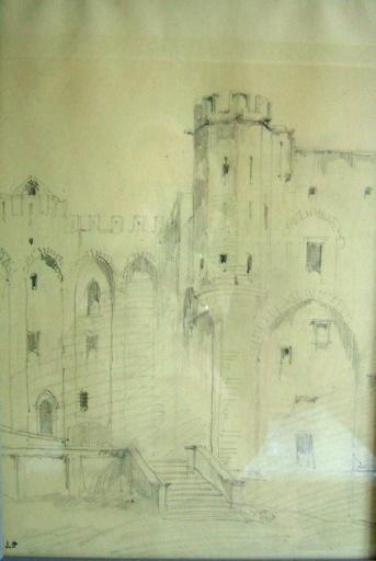 Avignon, palais des Papes (c. 1845)_0