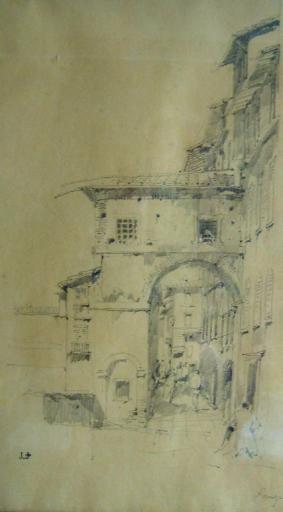 Ruelle à Florence, Jules-Romain Joyant, 19e siècle
