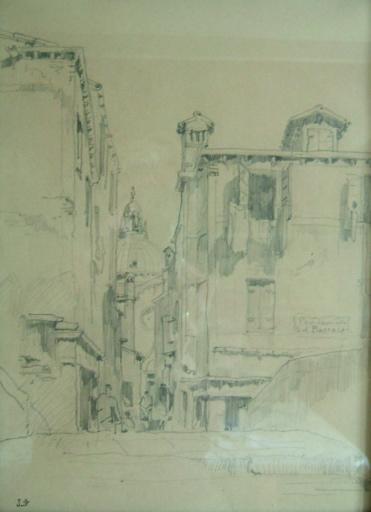 Venise, Abbazia di San Gregorio, derrière la Salute, Jules-Romain Joyant, 19e siècle