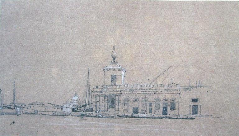 Venise, la Punta della Dogana, Jules-Romain Joyant, 19e siècle