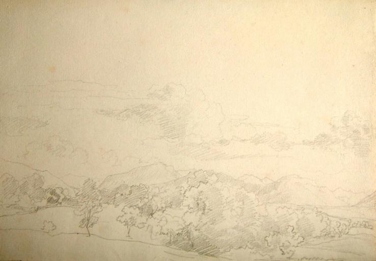 Paysage montagneux, Jules-Romain Joyant, 19e siècle