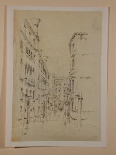 Venise, Santi Giovanni e Paolo, depuis le pont Pompeo sur le rio Paradisio, Jules-Romain Joyant, 19e siècle