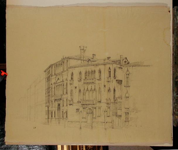 Venise, palais sur le Grand Canal, Jules-Romain Joyant, 19e siècle