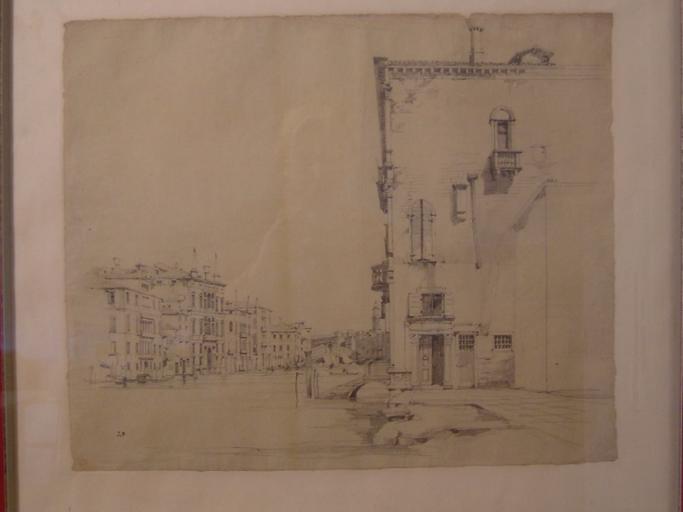 Venise, le Grand Canal et au loin, le pont du Rialto, Jules-Romain Joyant, 19e siècle