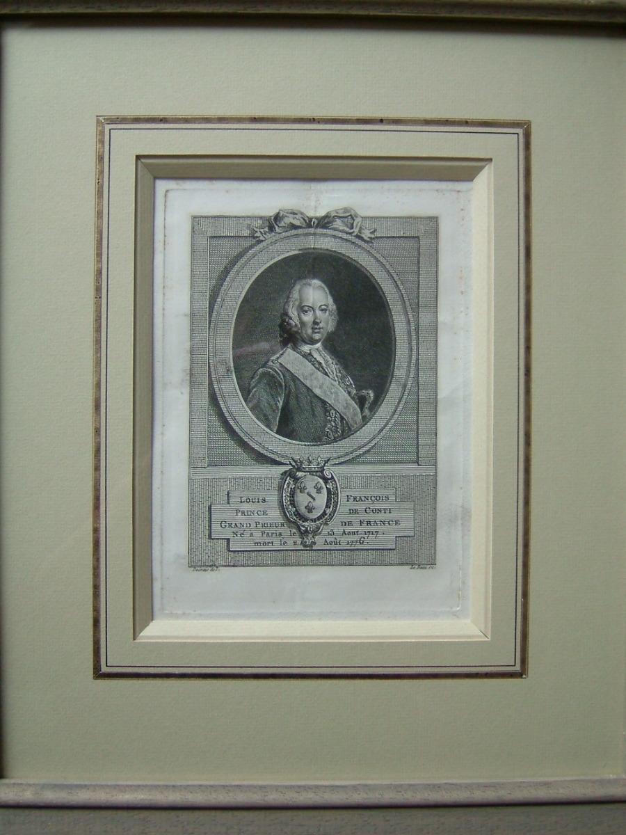 Louis François, Prince de Conti, Grand Prieur de France, né à Paris le 13 août 1717, mort le 2 août 1776, Pierre Adrien Le Beau, 4e quart 18e siècle