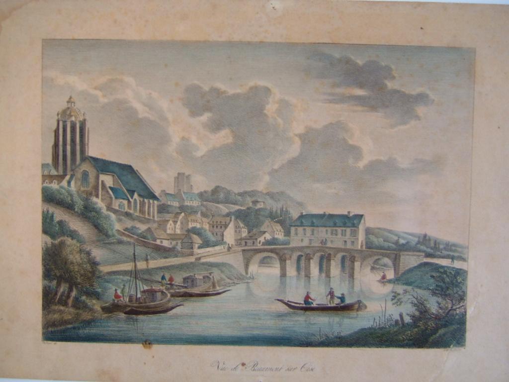 Vue de Beaumont sur Oise, Célestin Deshayes, 19e siècle